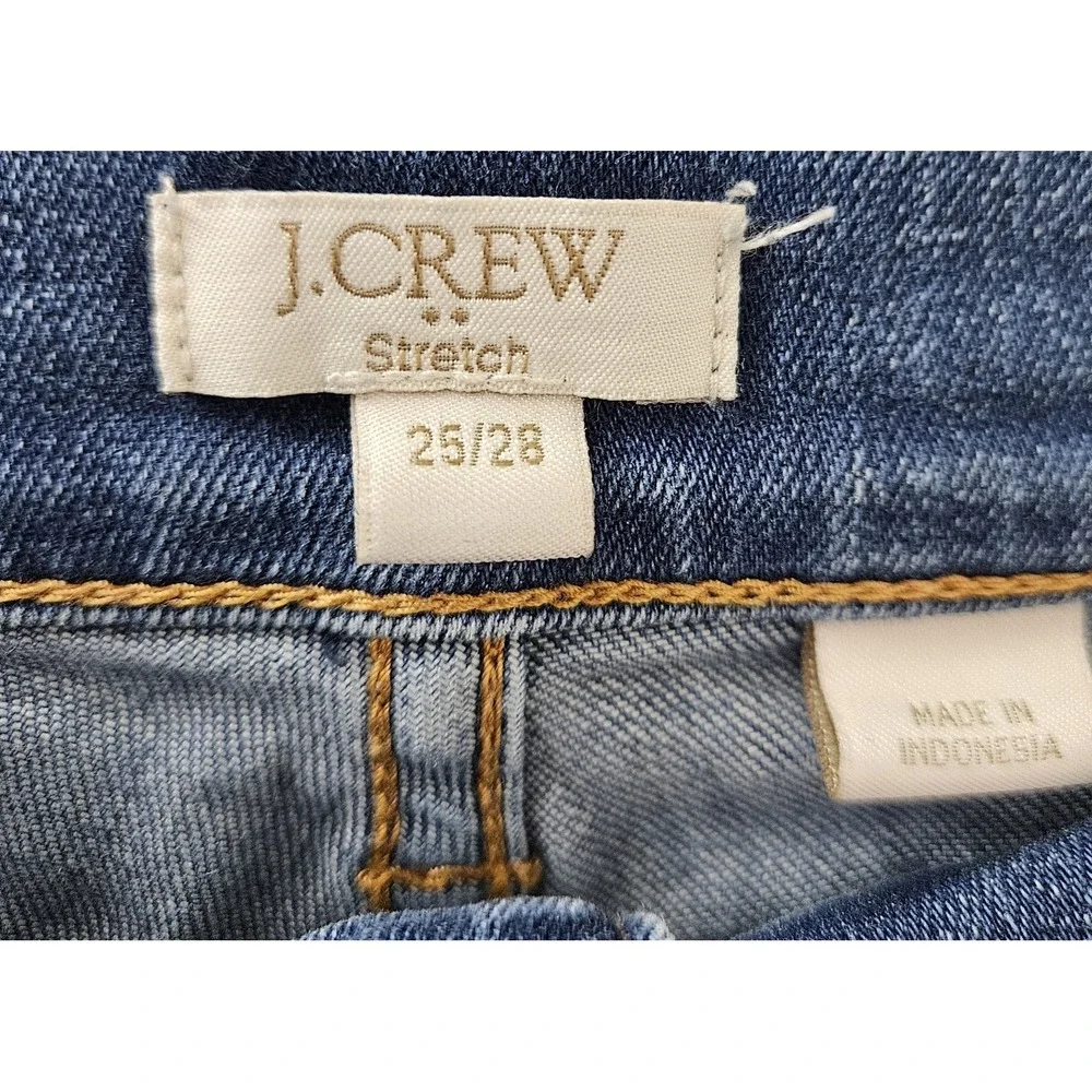 J. Crew Jeans‎ Womens 25/28 Blue Matchstick Straight Denim Cotton Style C9202
